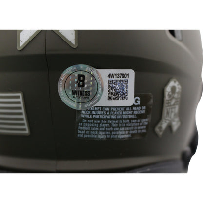 Ty Law New England Patriots Signed 2022 Salute to Service Mini Helmet (HOF)