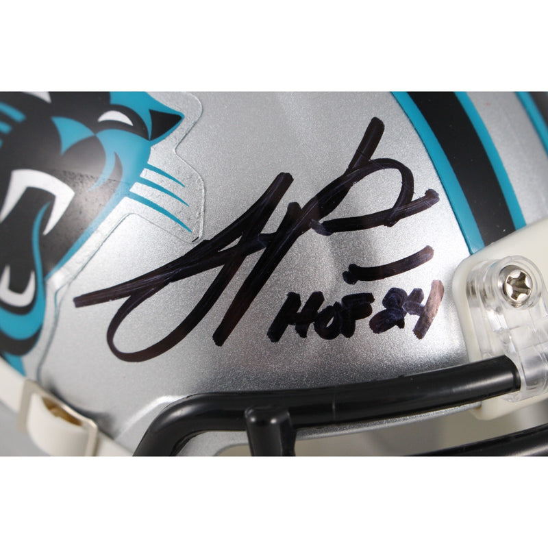 Julius Peppers Autographed Carolina Panthers Mini Helmet (HOF Inscription)