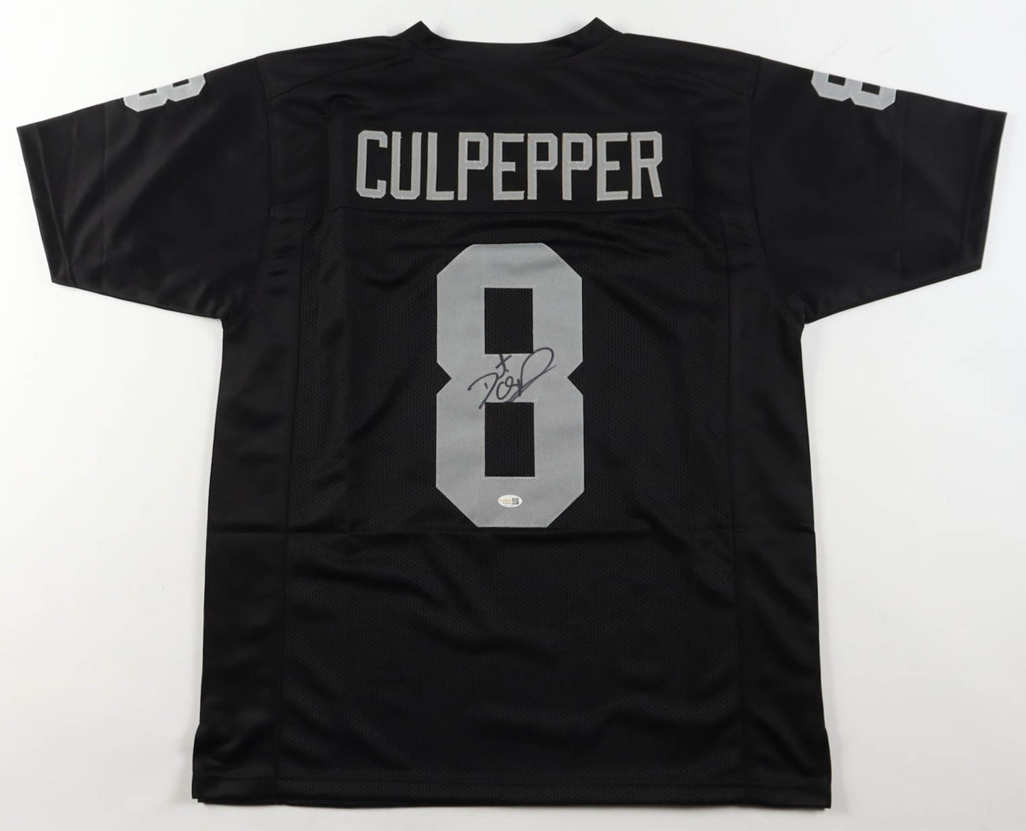 Daunte Culpepper Autographed Las Vegas Raiders Black Custom Jersey
