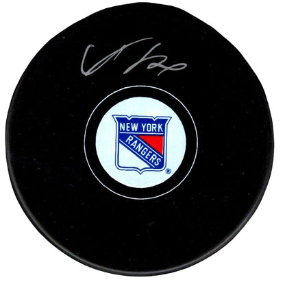 Adam Fox Signed New York Rangers Hockey Puck Fanatics COA