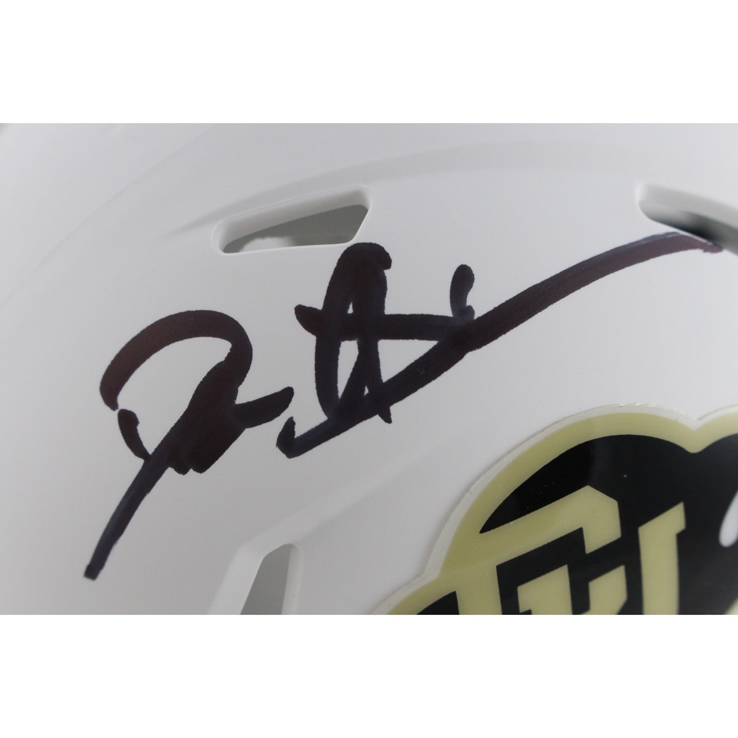 Deion Sanders Autographed Colorado Buffaloes White Speed Mini Helmet