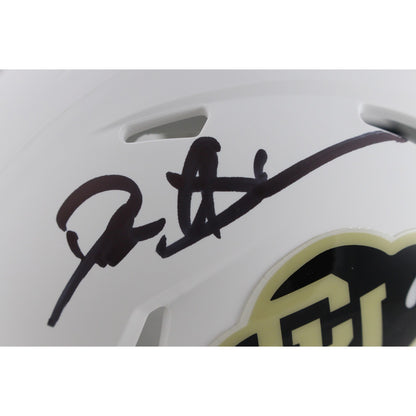 Deion Sanders Autographed Colorado Buffaloes White Speed Mini Helmet