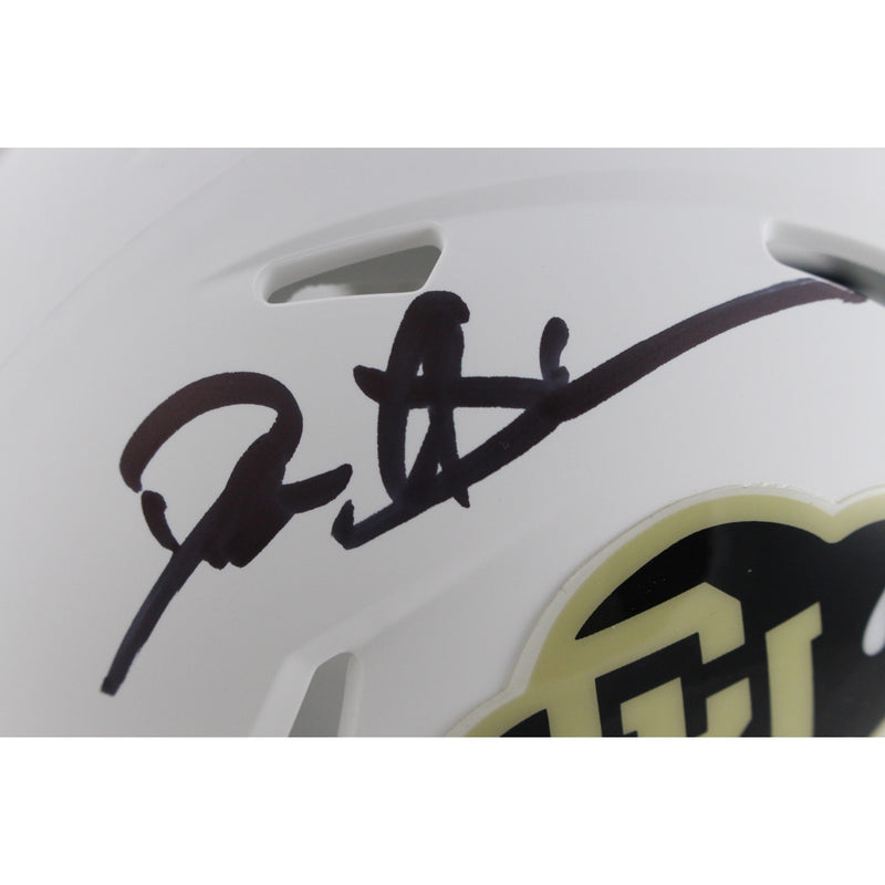 Deion Sanders Autographed Colorado Buffaloes White Speed Mini Helmet