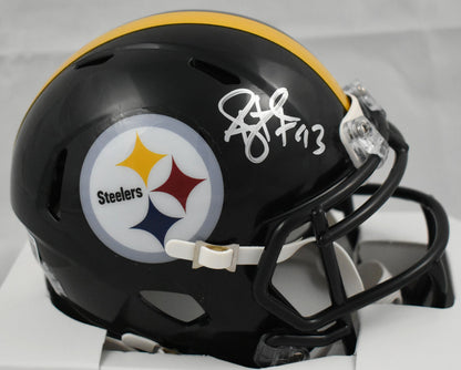 Troy Polamalu Autographed Pittsburgh Steelers Speed Mini Helmet