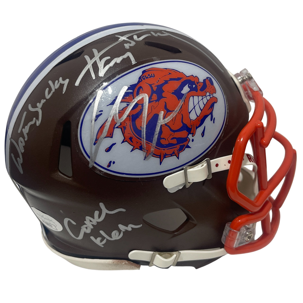 Adam Sandler & Henry Winkler Signed Waterboy Mini Helmet (JSA)
