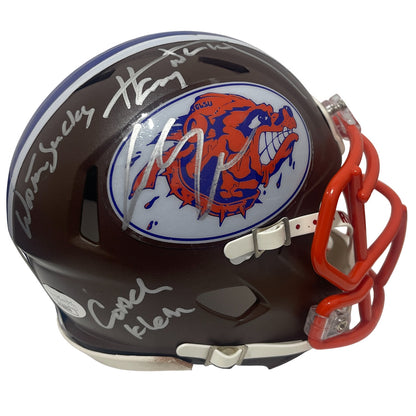 Adam Sandler & Henry Winkler Signed Waterboy Mini Helmet (JSA)