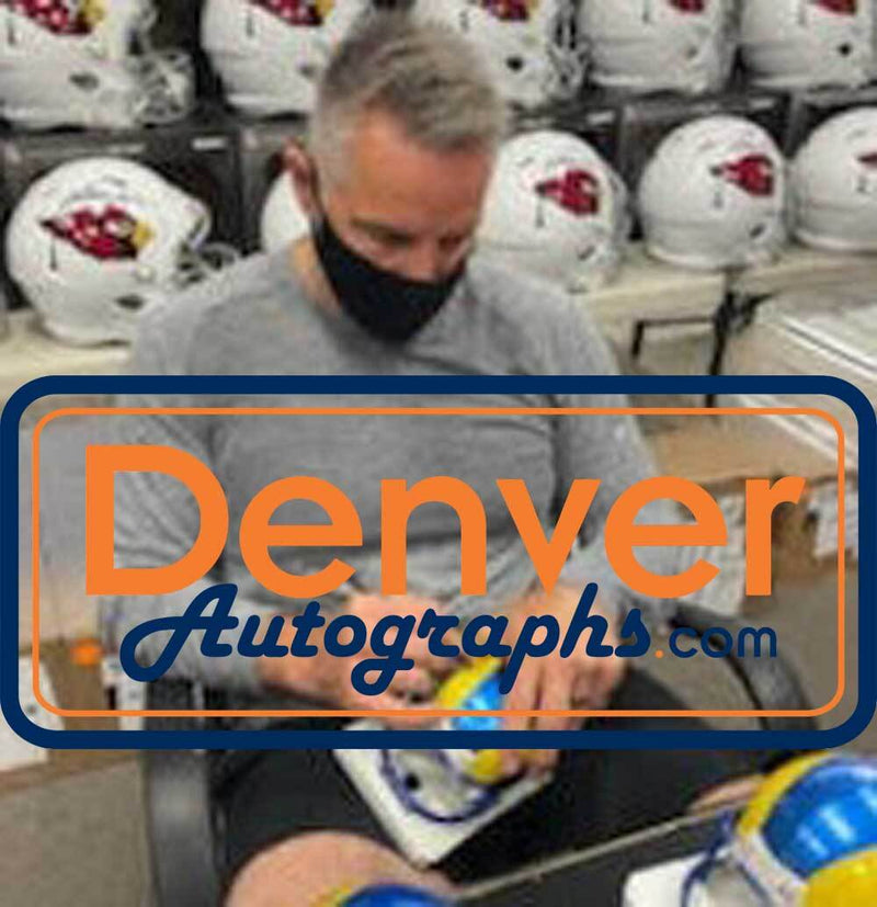 Kurt Warner Signed Los Angeles Rams Speed Mini Helmet