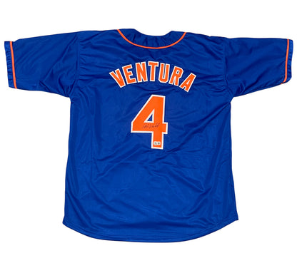 Robin Ventura Signed New York Mets Custom Jersey (Beckett COA)