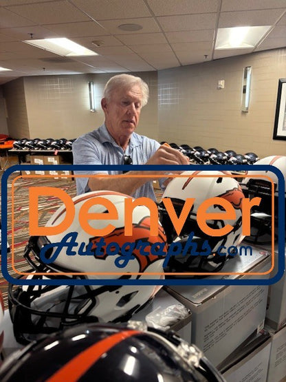 John Elway Denver Broncos Autographed Pro Lunar Full Size Helmet