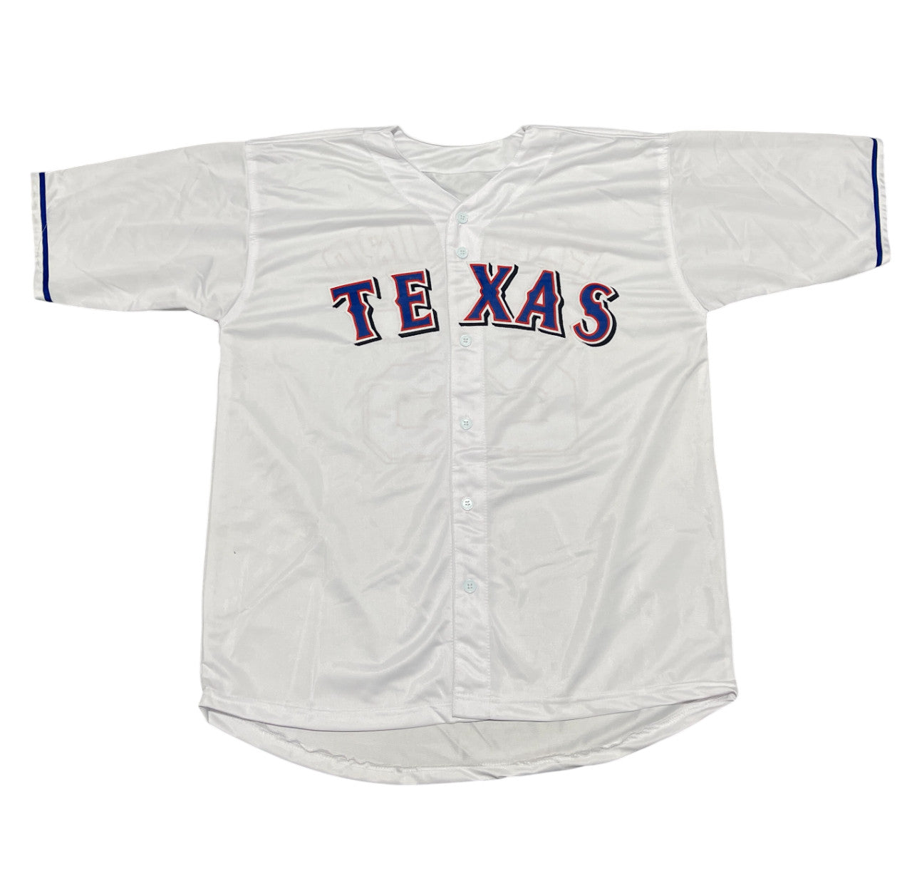 Rafael Palmeiro Signed Texas Rangers Custom Jersey Beckett COA