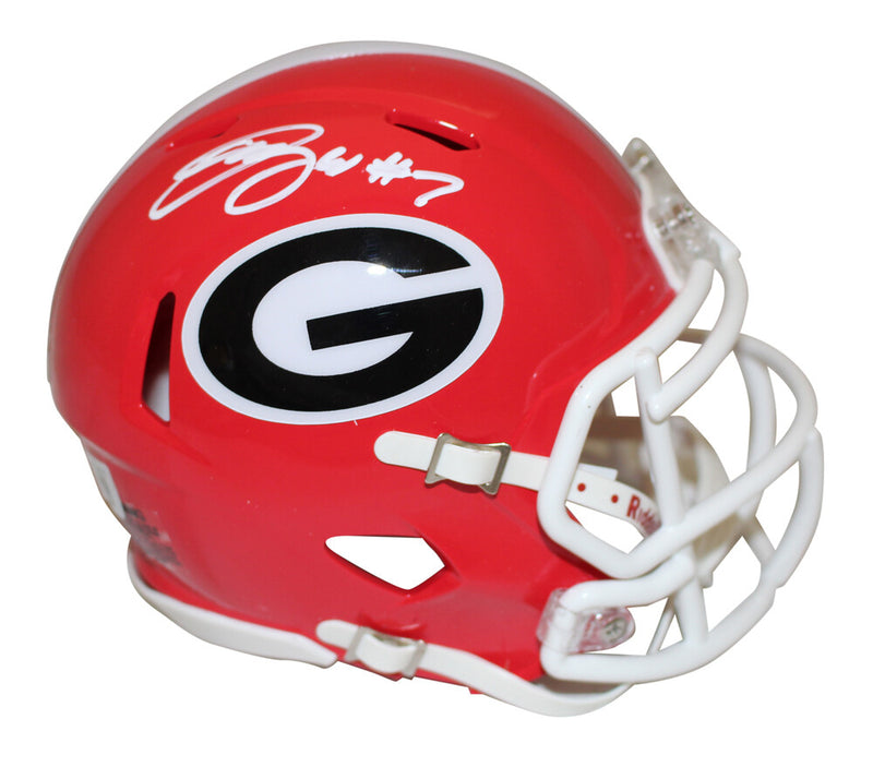 Quay Walker Autographed Georgia Bulldogs Speed Mini Helmet