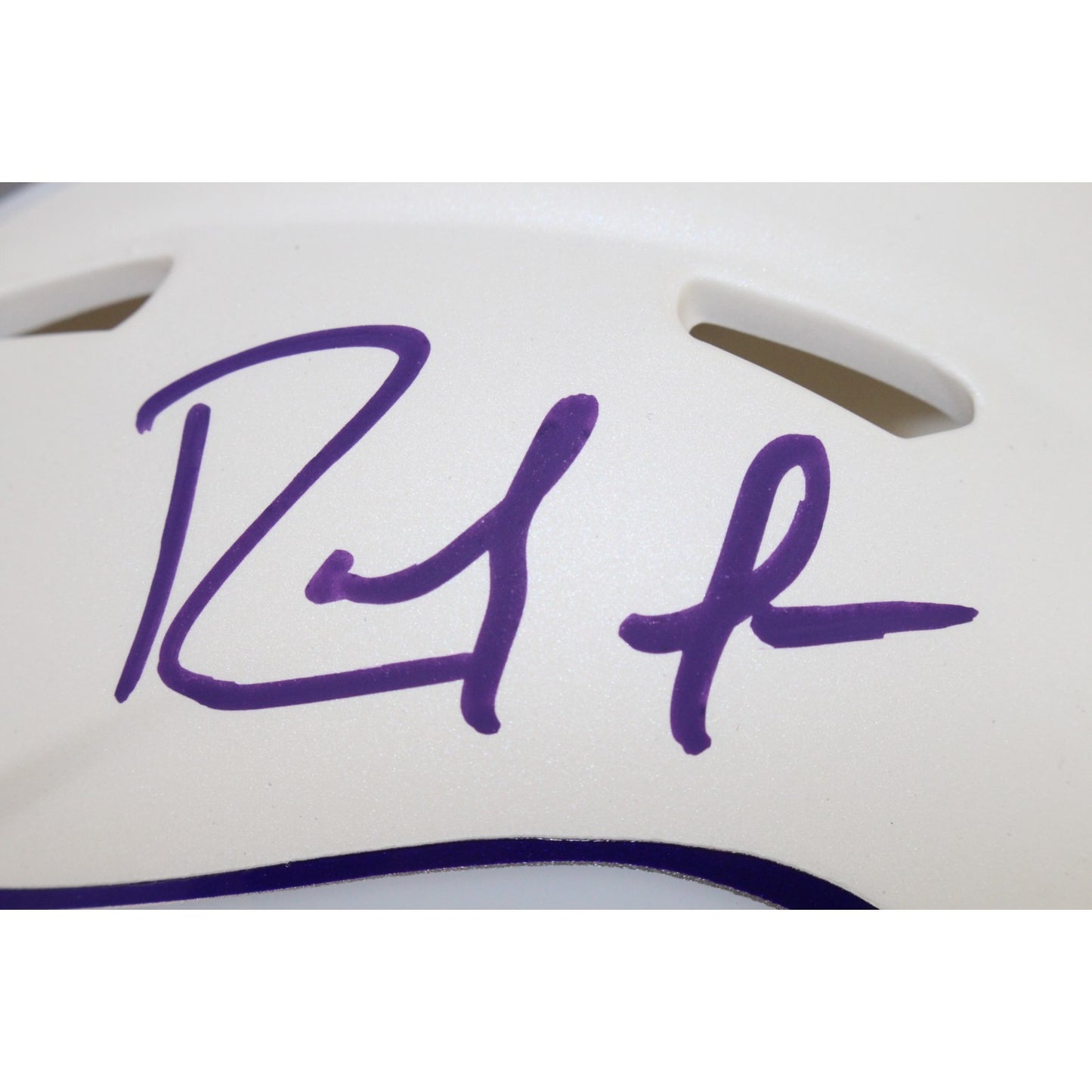 Randy Moss Signed Minnesota Vikings 2024 Alternate Mini Helmet (BAS)