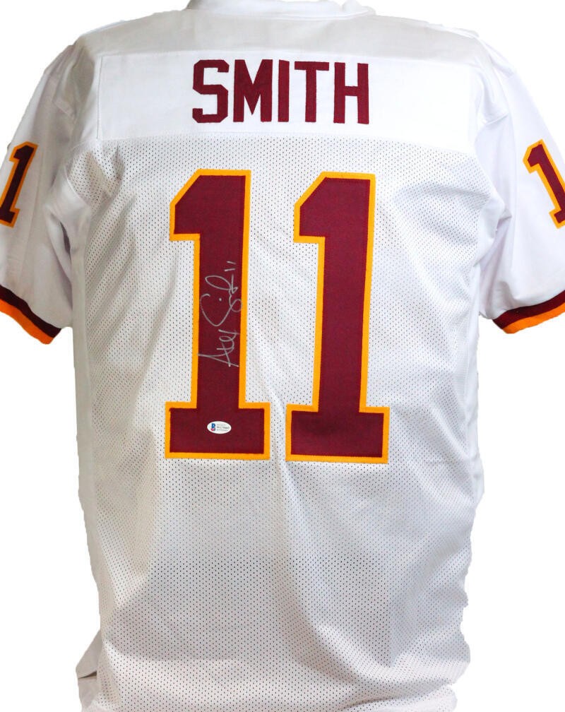 Alex Smith Autographed White Custom Football Jersey
