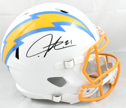 LaDainian Tomlinson Autographed Los Angeles Chargers Full Size Speed Helmet