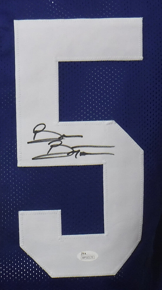 Brian Bosworth Autographed Seattle Seahawks Custom Jersey JSA