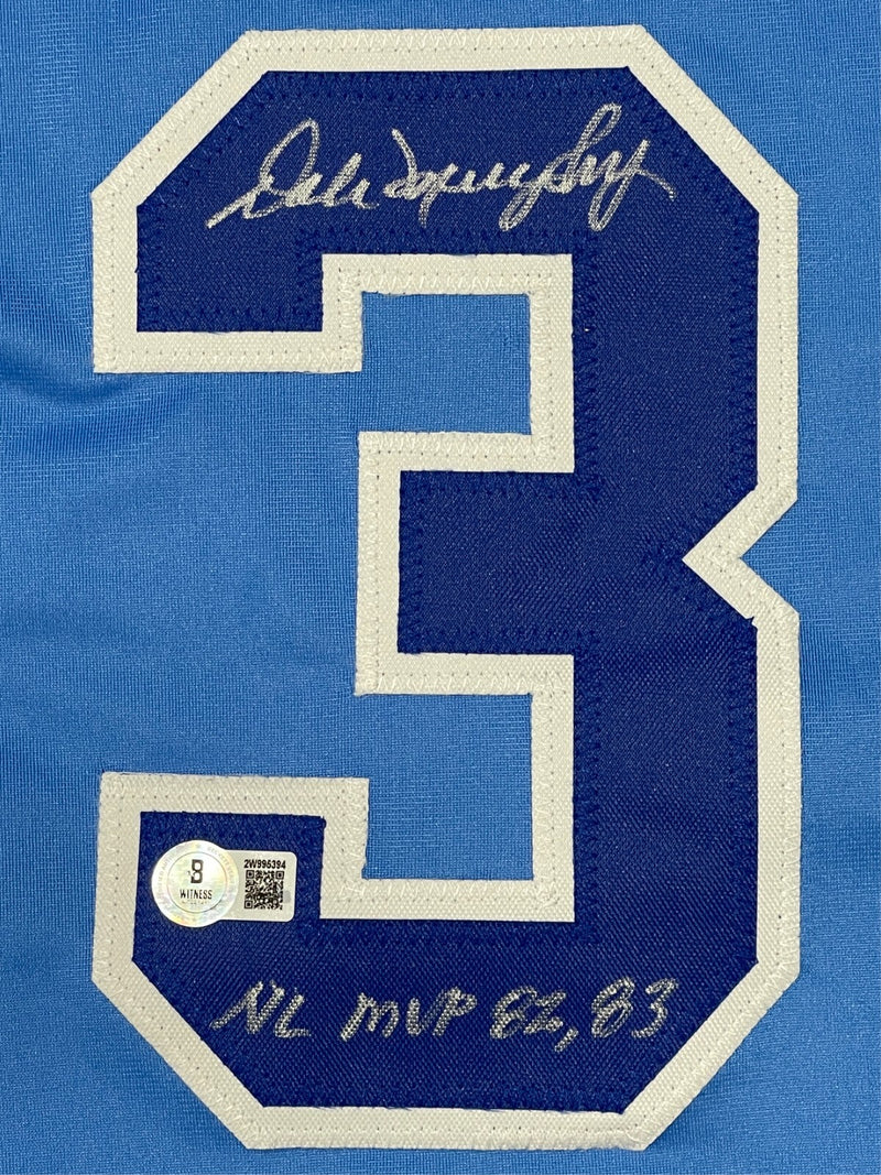 Dale Murphy Signed Atlanta Braves Custom Jersey - NL MVP 82 83 (BAS)
