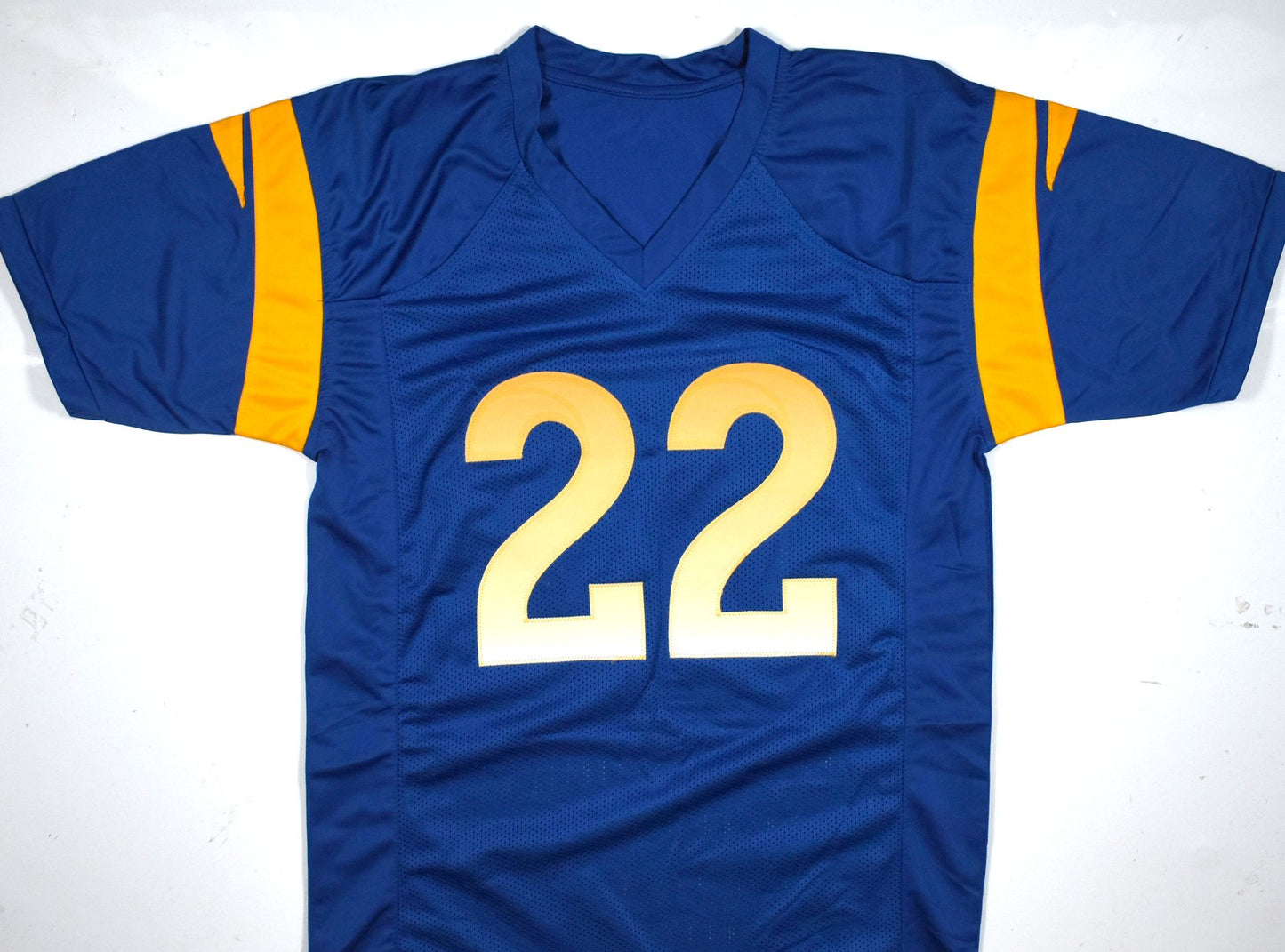 Blake Corum Autographed Custom Blue Football Jersey