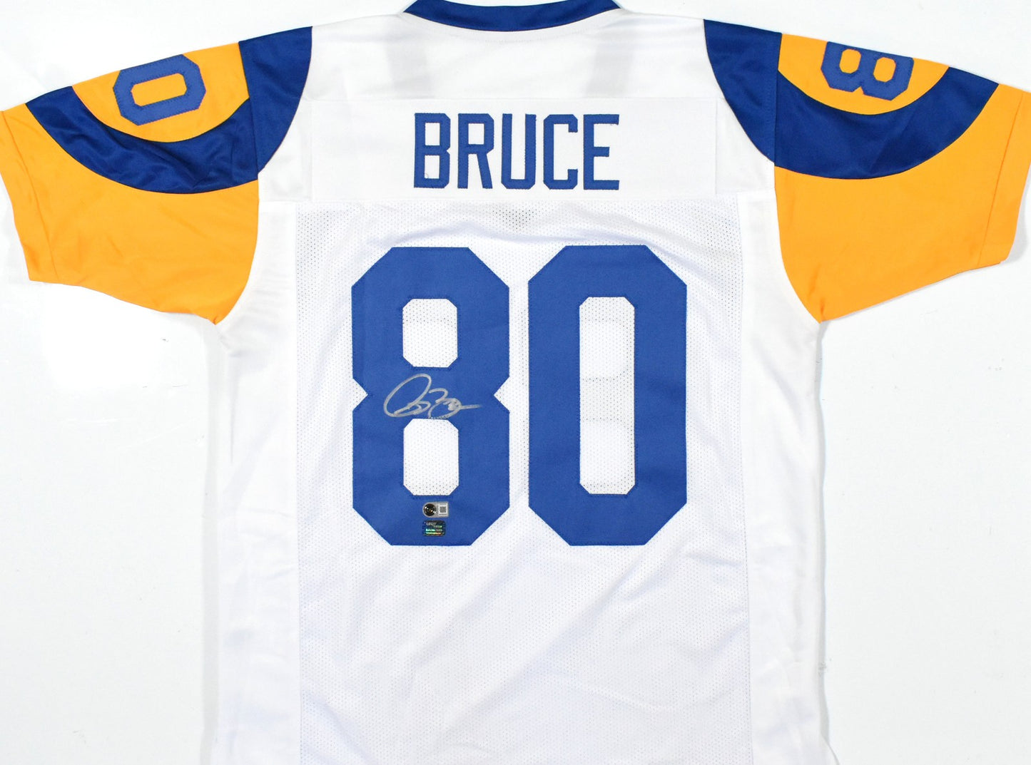 Isaac Bruce Signed Los Angeles Rams White Custom Jersey