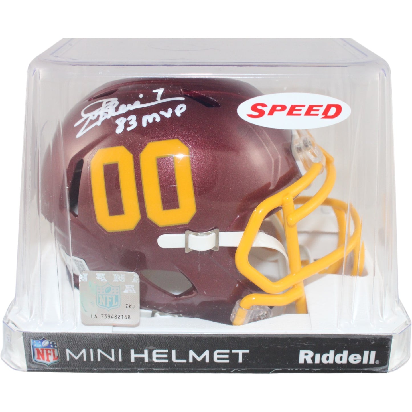 Joe Theismann Signed Washington Football Team Mini Helmet (83 MVP)