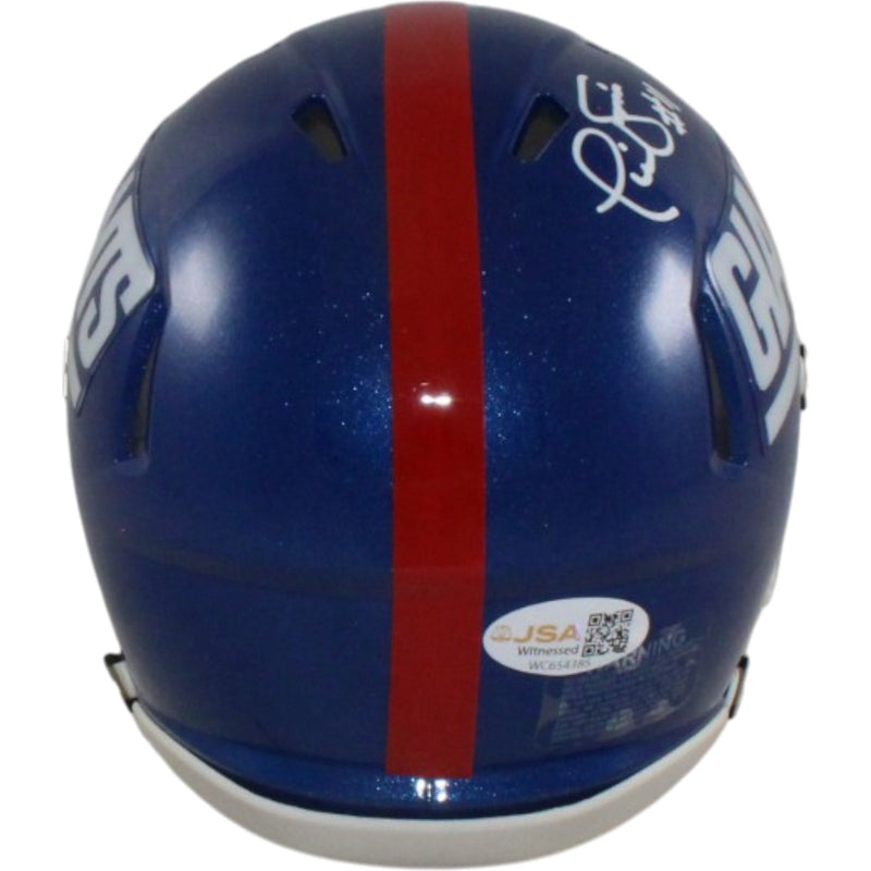 Phil Simms Signed New York Giants Color Rush Mini Helmet