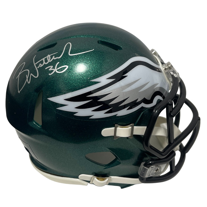 Brian Westbrook Philadelphia Eagles Signed Speed Mini Helmet (BAS)