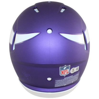 Justin Jefferson Minnesota Vikings Autographed Full Size Tribute Helmet