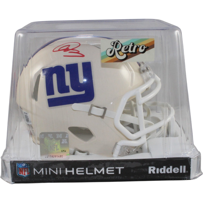 Abdul Carter Autographed New York Giants Retro Mini Helmet