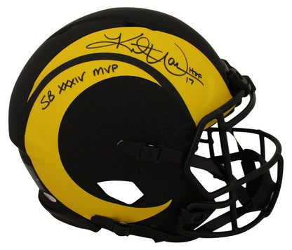 Kurt Warner Signed St Louis Rams Full Size Authentic Eclipse Helmet