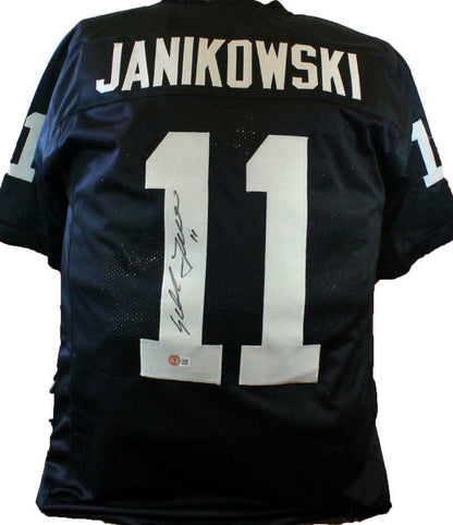 Sebastian Janikowski Signed Black Custom Football Jersey