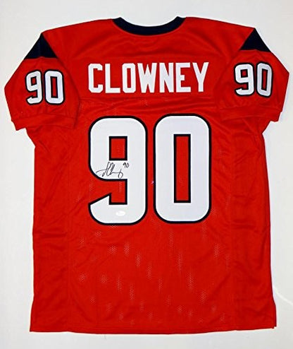 Jadeveon Clowney Autographed Red Custom Jersey