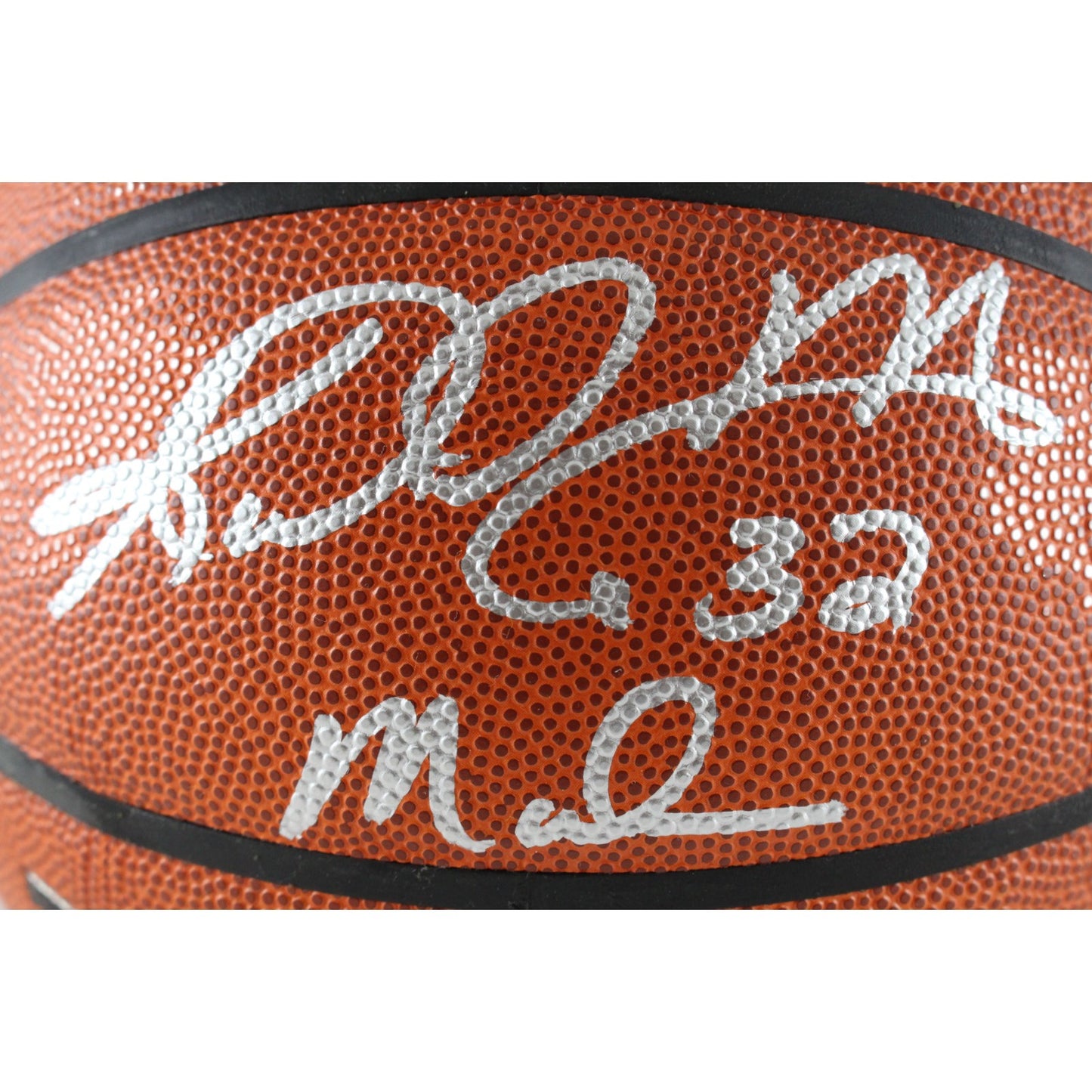 Karl Malone Autographed Utah Jazz Wilson Basketball (Mailman Inscription)