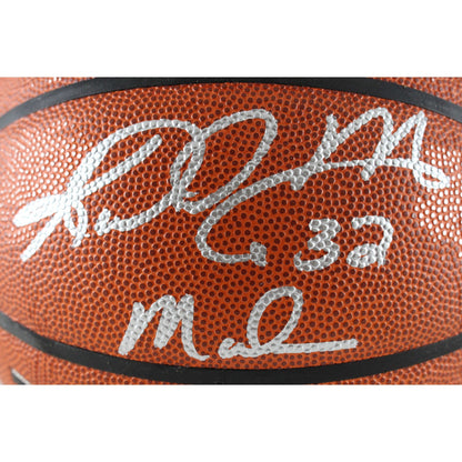 Karl Malone Autographed Utah Jazz Wilson Basketball (Mailman Inscription)