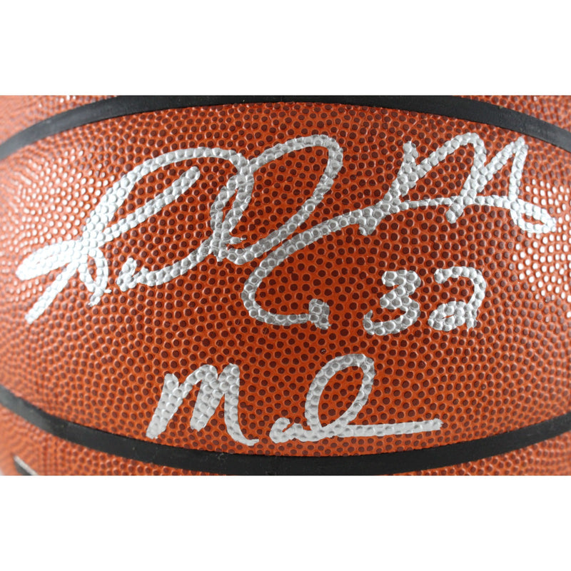 Karl Malone Autographed Utah Jazz Wilson Basketball (Mailman Inscription)