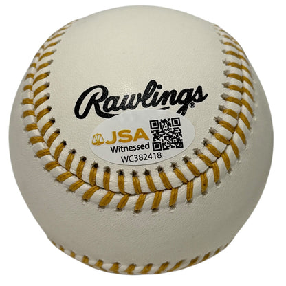 Rey Ordonez Signed Gold Glove Baseball with 3x GG Inscription JSA COA