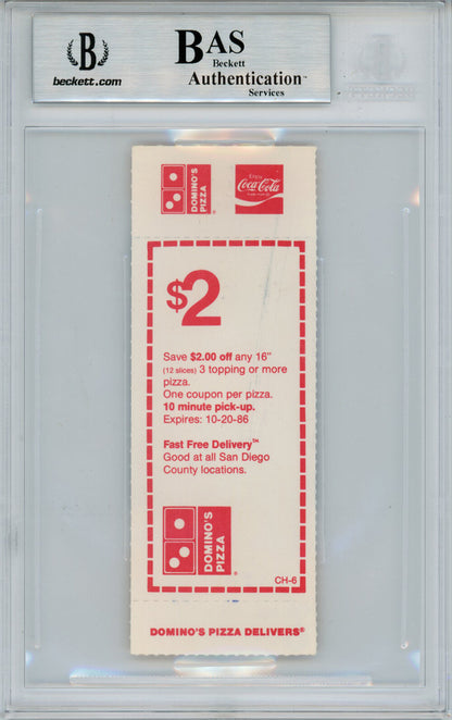 John Elway & Dan Fouts Autographed 1986 Broncos vs Chargers Ticket Stub BAS
