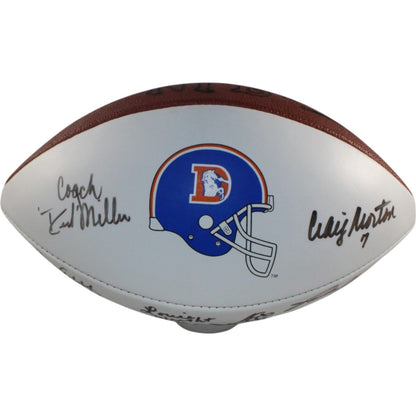 1977 Denver Broncos Team Signed Multi-Signature Football (15 Sigs)