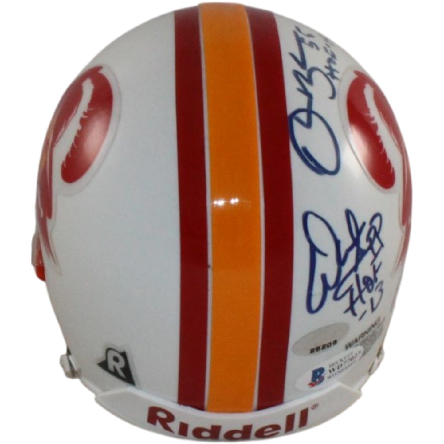 Lee Roy Selmon & Multi-Signed Buccaneers Throwback Mini Helmet