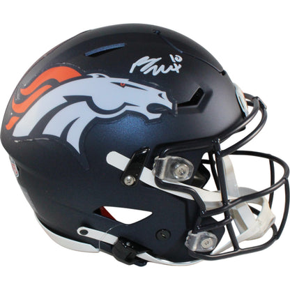 Bo Nix Autographed Denver Broncos SpeedFlex Full Size Helmet