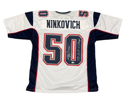 Rob Ninkovich Signed New England Patriots Custom Jersey SB XLIX LI Champ