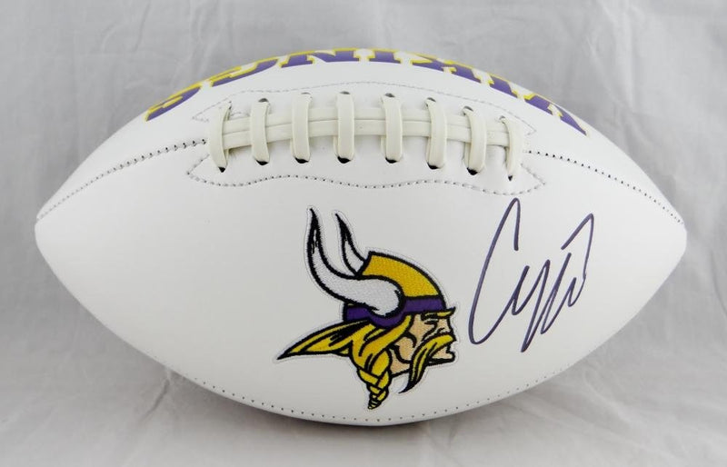 Case Keenum Autographed Minnesota Vikings Logo Football