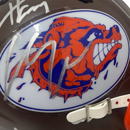 Adam Sandler & Henry Winkler Signed Waterboy Mini Helmet (JSA)