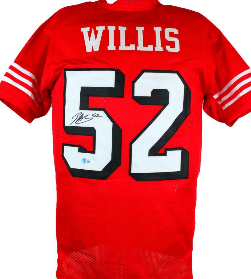 Patrick Willis Autographed San Francisco 49ers Red Shadow Jersey