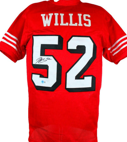 Patrick Willis Autographed San Francisco 49ers Red Shadow Jersey