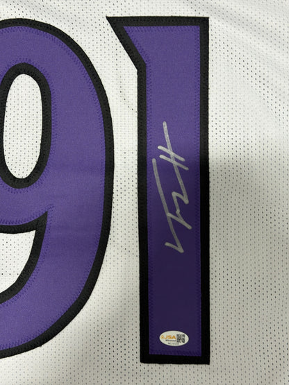 Trey Hendrickson Signed Baltimore Ravens Custom Jersey