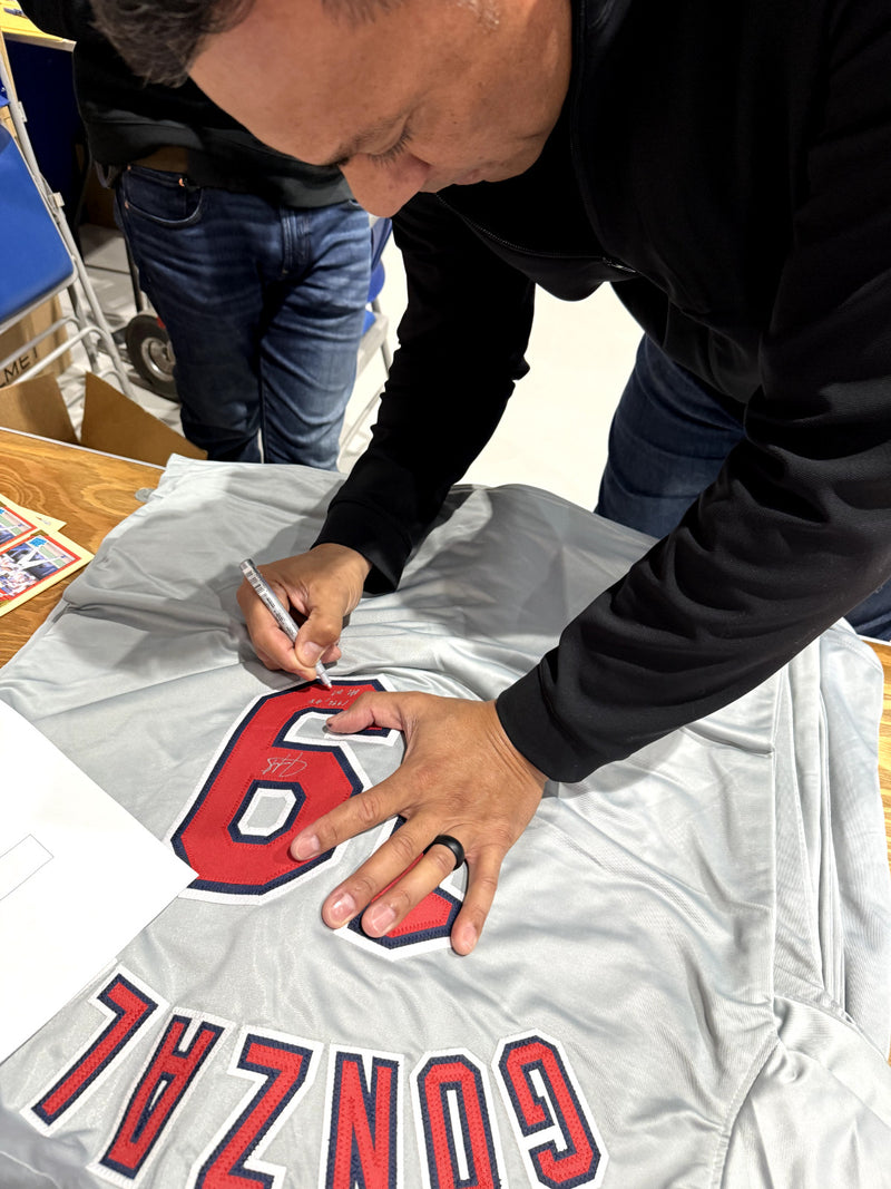 Juan Gonzalez Signed Texas Rangers Custom Jersey (96, 98 AL MVP)