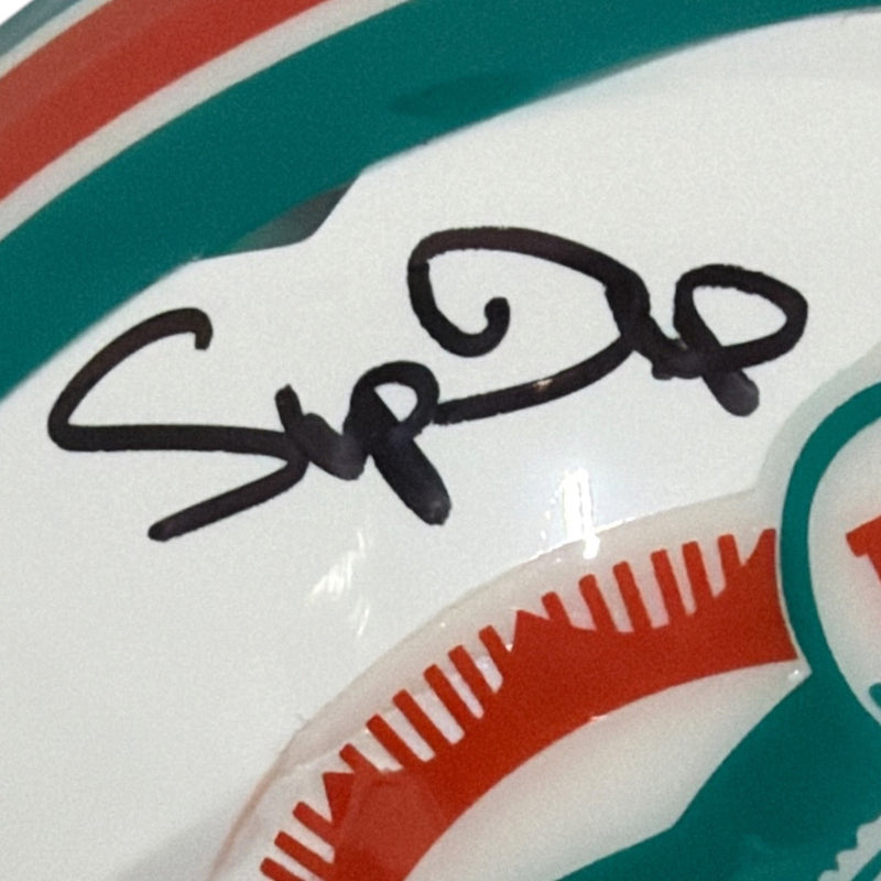 Mark Duper Signed Miami Dolphins Throwback Mini Helmet
