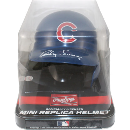 Dansby Swanson Autographed Chicago Cubs Rawlings Mini Batting Helmet