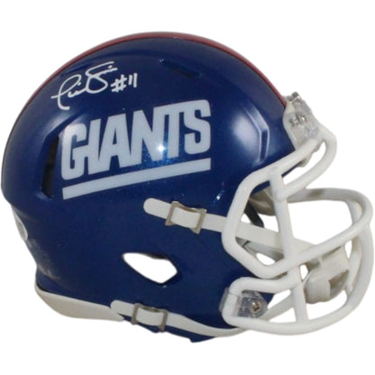 Phil Simms Signed New York Giants Color Rush Mini Helmet