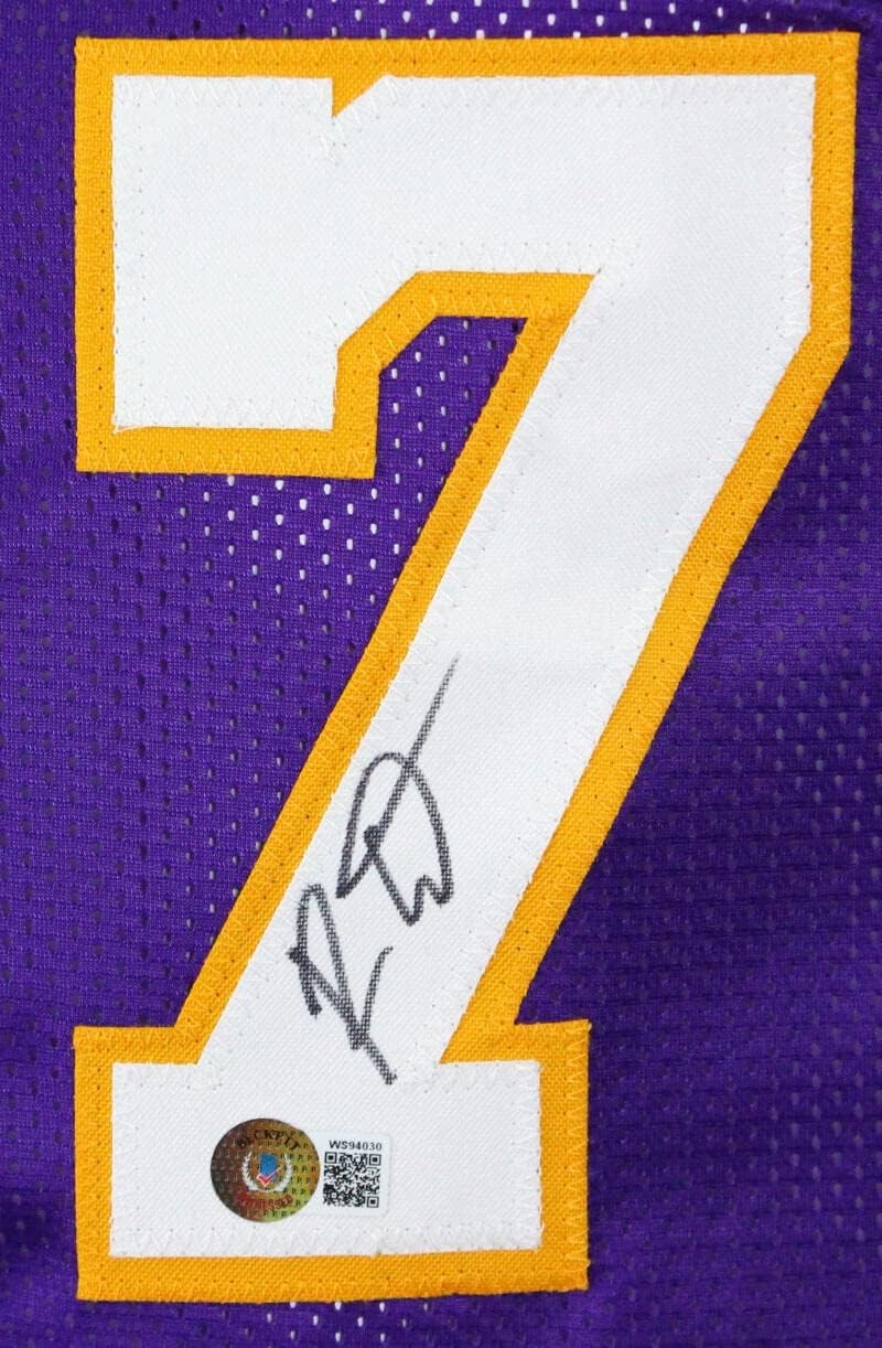 Ron Artest Signed Los Angeles Purple Custom Basketball Jersey