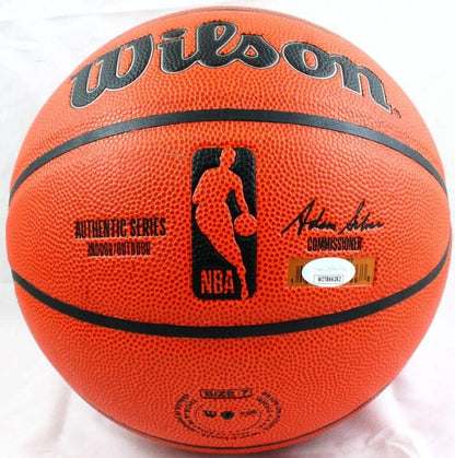 Ralph Sampson & Hakeem Olajuwon Signed Wilson NBA Basketball